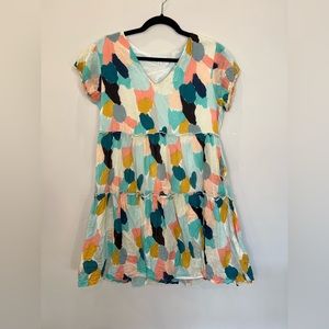 THML Poplin Multicolor Mini Dress